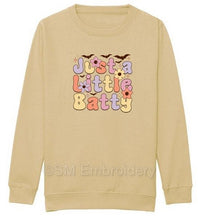 Load image into Gallery viewer, Kids Just A Little Batty Sweatshirt