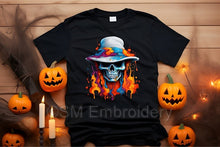 Load image into Gallery viewer, Adults Colourful Skeleton T-shirt