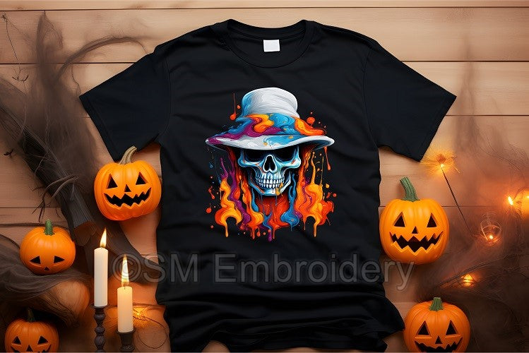 Adults Colourful Skeleton T-shirt