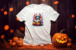 Adults Ghost On Pumpkin T-shirt