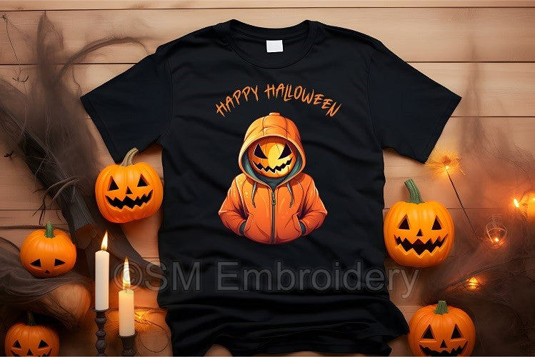 Adults Pumpkin Hoody T-shirt